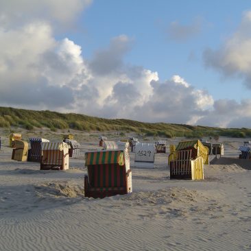 Strandkörbe am Loog-Strand